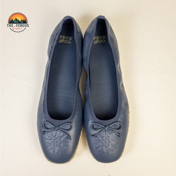 Frye and Co Willow Ballet Flat Set Of 2 Tan Navy Espadrilles Slip On Women Sz 10 - Picture 9 of 16